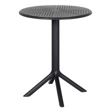 Kafébord svart Ø60 cm – Sunlife®